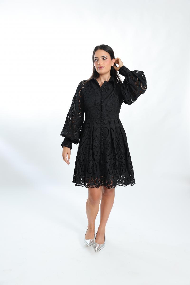 שמלת בורדורה שחורה