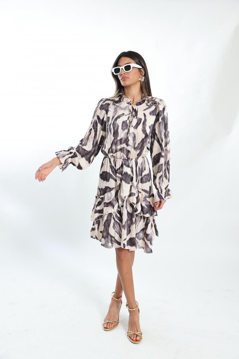 שמלת ערב קצרה חגיגית כסופה